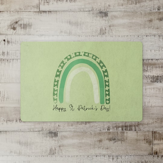 St. Patrick's Day Rainbow 18" x 27" Floor Mat